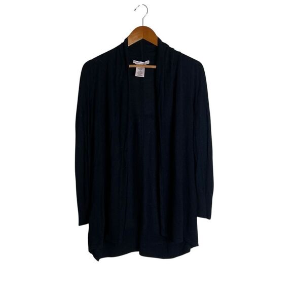 3 for $30! Philosophy black knit open cardigan - Picture 1 of 7